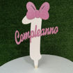Immagine di Cake Topper in Legno per il Primo Compleanno