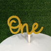 Immagine di Cake Topper in Legno Personalizzato One