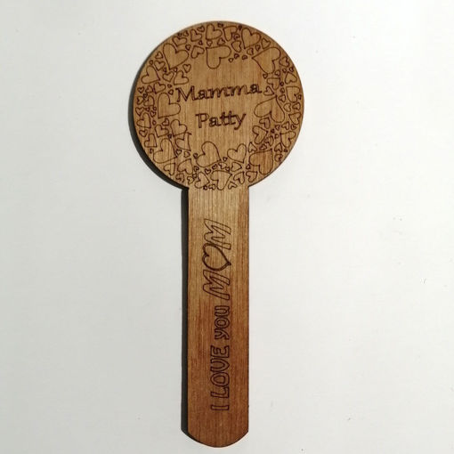 Immagine di Segnalibro in legno "I love you mum"
