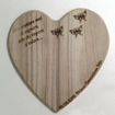 Immagine di Tagliere Personalizzato in Legno a forma di Cuore