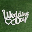 Immagine di Scritta in Legno per Parete "Wedding Day"