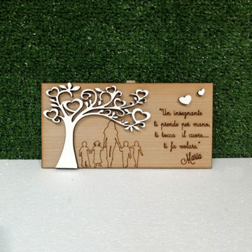 Targa In Legno Personalizzata - Decorazione Rustica Per Casa O Regalo