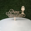 Immagine di Cake Topper in Legno "Prima Comunione" con Tau
