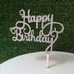 Immagine di Cake Topper in Legno "Happy Birthday"