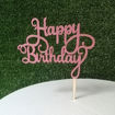 Immagine di Cake Topper in Legno "Happy Birthday"