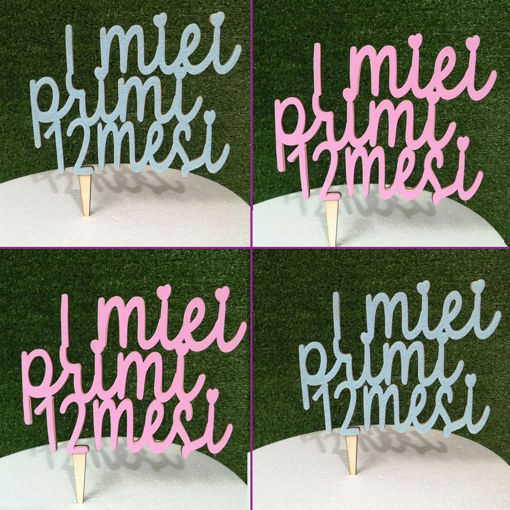 Immagine di Cake Topper i Miei Primi 12 Mesi