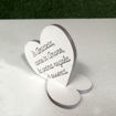 Immagine di Cuore in Legno con Dedica per l'amicizia