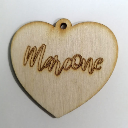 Immagine di Portachiavi in Legno con Incisione
