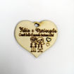 Immagine di Cuore in Legno con Dedica d'Amore