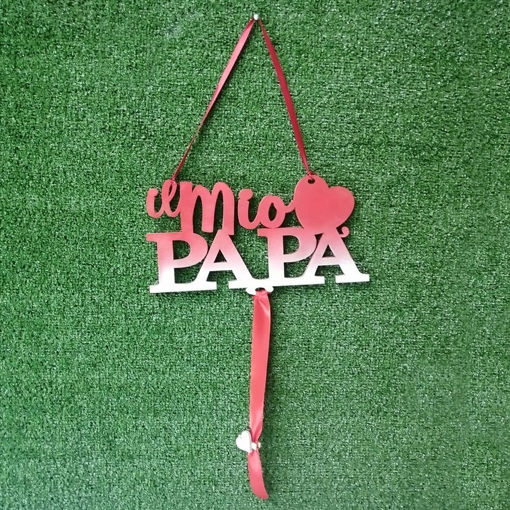 Immagine di Scritta in Legno per Parete "Il mio Papà"