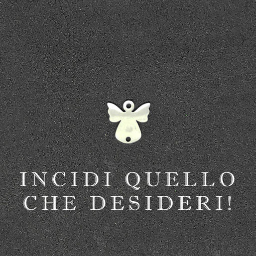 Immagine di Ciondolo a forma di Angioletto in Acciaio