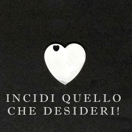 Ciondolo a forma di Cuore con Incisione Personalizzata