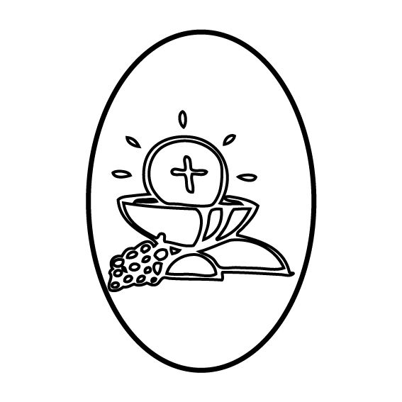 OVALE PRIMA COMUNIONE