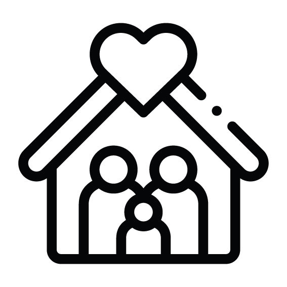 CASA CON FAMIGLIA E CUORE