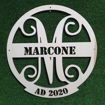 Immagine di Monogramma in Legno a forma di Cerchio