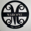 Immagine di Monogramma in Legno a forma di Cerchio