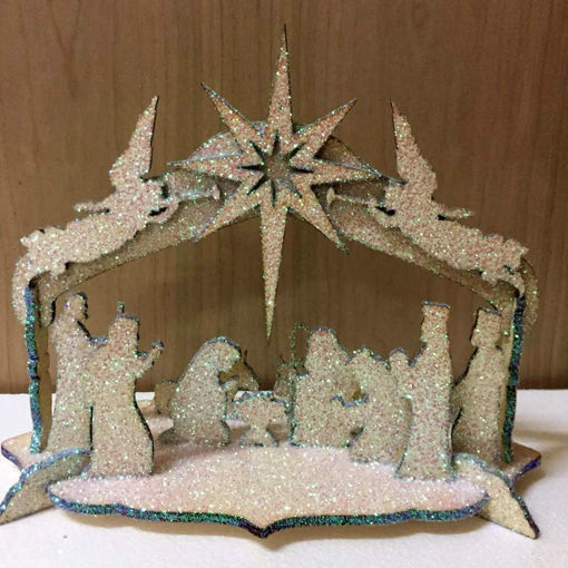 Immagine di Natività in Legno