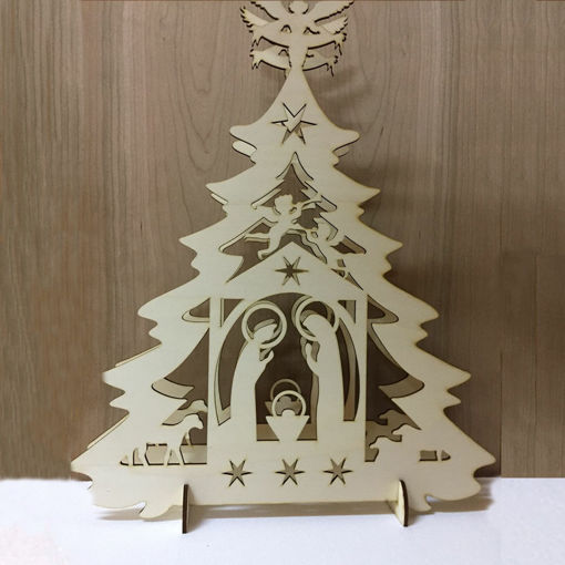 Immagine di Lampada della Natività in Legno