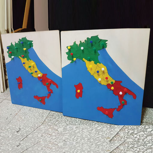 Gioco Didattico in Legno - Mappa delle regioni italiane