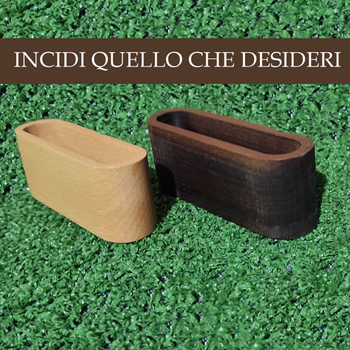 Immagine di Porta Bigliettini da Scrivania in Legno