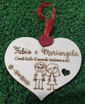 Cuore in Legno con Dedica Musicale Personalizzata