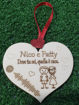 Cuore in Legno con Dedica Musicale Personalizzata