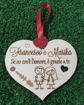 Cuore in Legno con Dedica Musicale Personalizzata