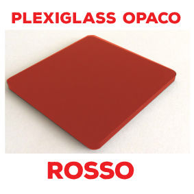 Plexiglass Rosso Opaco