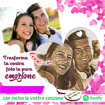 Immagine di Cuore in Legno con Foto Incisa