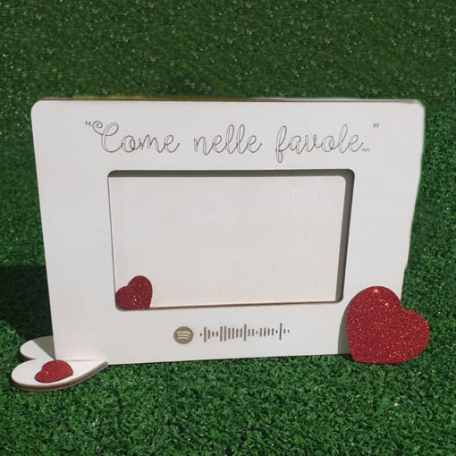 Immagine di Cornice Personalizzata in Legno con codice Spotify