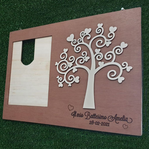 Immagine di Porta Fotografie in legno personalizzabile