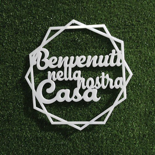 Immagine di Dietro Porta in Plexiglass "Benvenuti..."