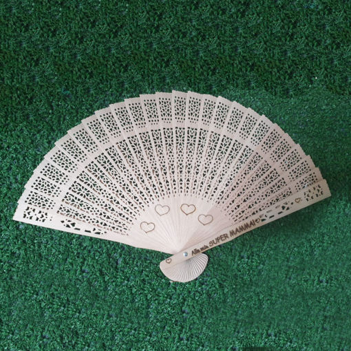 Immagine di Ventaglio in Legno con Incisione