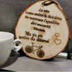 Tronchetto Sotto Pentola in Legno con incisione Personalizzata