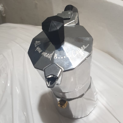 Immagine di Caffettiera in Alluminio con incisione