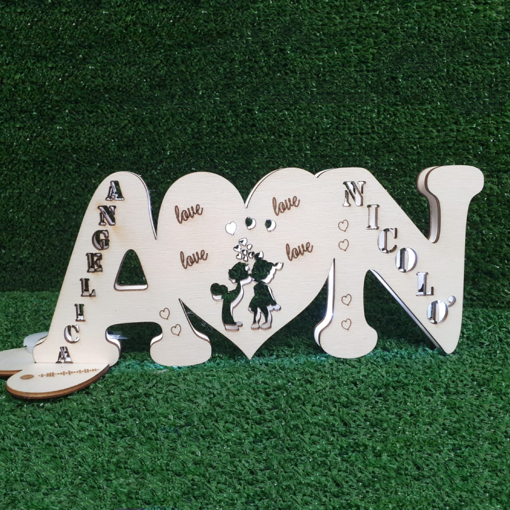 Immagine di Lampada Personalizzata in Legno