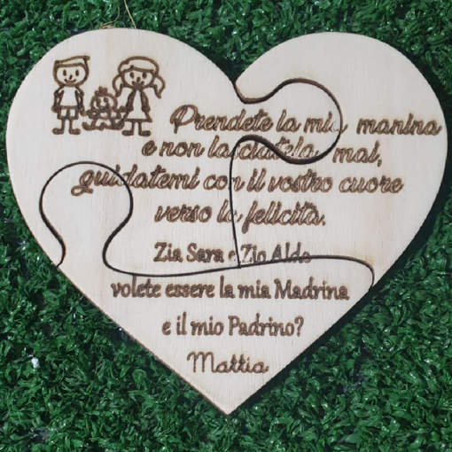 Immagine di Cuore Puzzle in Legno