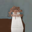Immagine di Cake Topper in Legno Ciliegio