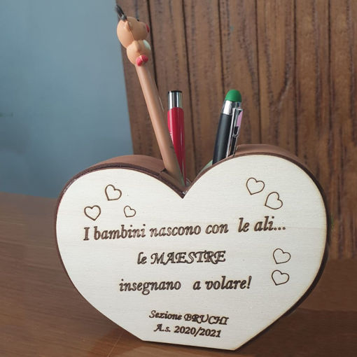 Immagine di Portapenne in Legno per Maestre