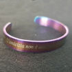 Immagine di Bracciale in Acciaio con Incisione Personalizzata