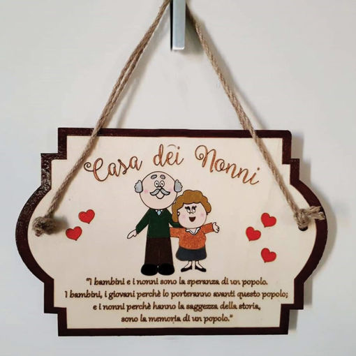 Immagine di Dietro Porta in Legno per i Nonni