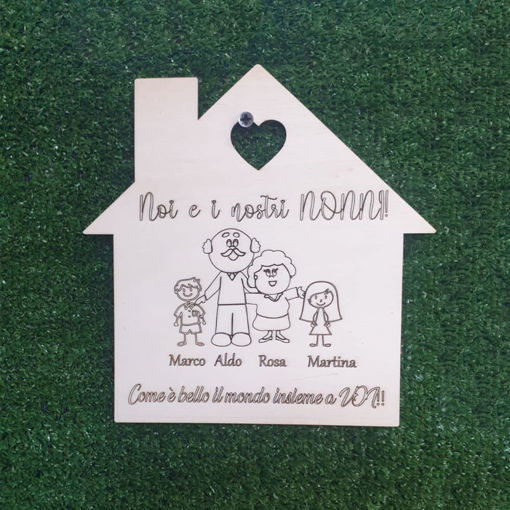 Immagine di Dietro Porta in Legno a Forma di Casetta