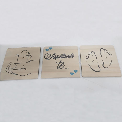 Immagine di Quadretto in Legno per Nascita