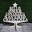 Immagine di Albero di Natale in Legno con nomi personalizzati