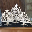 Immagine di Albero di Natale in Legno con nomi personalizzati