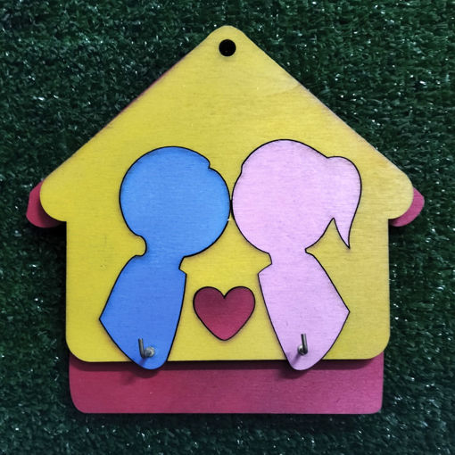 Immagine di Appendichiavi Colorato in Legno