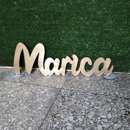 Immagine di Nome in Plexiglass da Tavolo