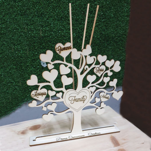 Immagine di Profumatore Albero della Vita in Legno Prima Comunione