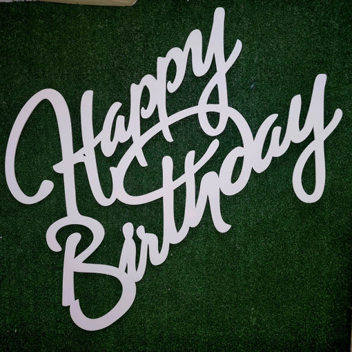 Scritta da parete "Happy Birthday" in Polifoam colorata
