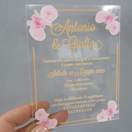 Inviti in Plexiglass Personalizzati